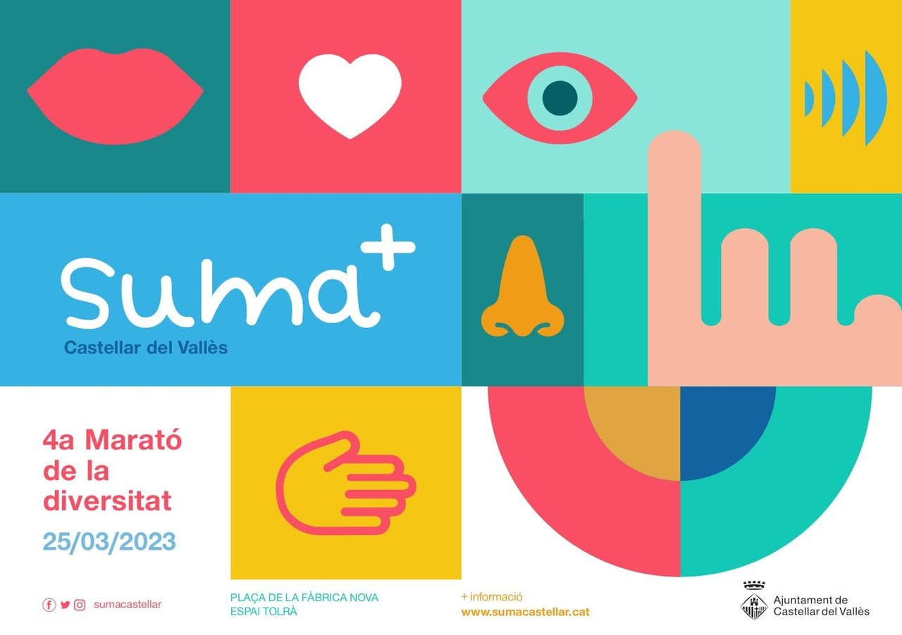 Cartell de la Marató de la Diversitat 2023
