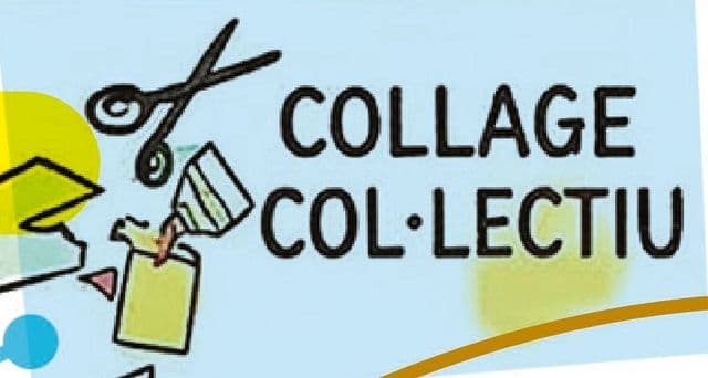 Il·lustració de tisores i retalls de paper