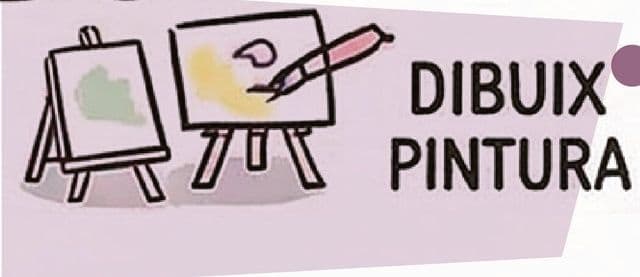 Il·lustració de cavallets de pintura amb quadres